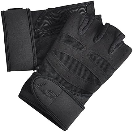 Loamauto Unisex Half Finger Sport Breathable Glove L Black