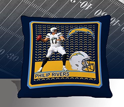 NFL Biggshots Bedding - San Diego Chargers Philip Rivers Toss Pillow, 18-Inch