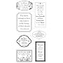 Fiskars 01-002268 Heidi Grace 4-by-8-Inch Clear Stamps, Quotes