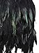 Persun Women Mid Waist A-Line Mini Feather Skirt