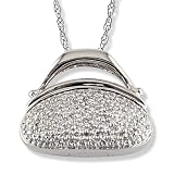 1/3 Carat Diamond Purse in White Gold