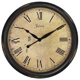 Product details for Large Distressed Case Resin Wall Clock 24