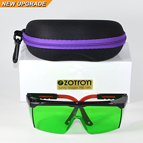 LED Grow Light Color Correction Safety Glasses with FREE Bonus Case for Indoor Gardens, Greenhouses, Hydroponics, Protective Eyewear against UV, IR Rays, Best for LED Grow Rooms