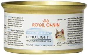 Royal Canin Canned Cat Food, Ultralight (Pack of 24 3-Ounce Cans)