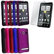 5x Rubber Hard Case Cover FOR Sprint HTC EVO 4G + LCD Filter