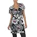 Alice Temperley Short-Sleeve Floral Crepe Dress - Pink