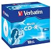 Verbatim CD-R 80 Music Minuten CD-Rohlinge, 10er Pack