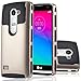 LG C40 Case, LG Leon Case,Heng Tech for LG C40 High Impact 2in1 Hybrid Armor Case, Heavy Duty Dual Layer (outer Hard + inside Soft TPU) Cover Case for LG Leon / Tribute 2 (Gold+Black)