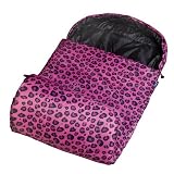 Wildkin Leopard Stay Warm Sleeping Bag, Pink, One Size