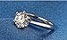 maikun Womens 18k White Gold Rings Platinum-Plated Sparkling Cubic-Zirconia Wedding Engagement Valentine's Day Gift