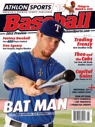 2012 Athlon Sports MLB Baseball Preview Magazine- Texas Rangers Cover