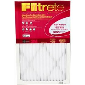 Filtrete Micro Allergen Reduction Filter, 1000 MPR, 20x25x1, 4 Pack