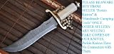 Sale - Handmade Damascus Hunting Knife - Massive Bowie Knife - Amazing Limited Offer