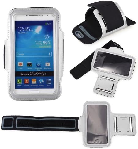Neoprene Running Jogging Workout Sports Gym Armband Case Cover Pouch for Samsung Galaxy S4 IV/S3 SIII/i9500/9300 (White)