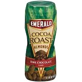 Emerald Cocoa Roast Almonds, Dark Chocolate, 11oz Canister (Pack of 4)