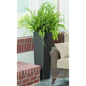 DMC Products 40-Inch Square Resin Wicker Vista Planter by 