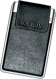 Icy Box Hard Drive Enclosure For 2.5 IDE Hard Drive With Integrated Hidden USB Cable. USB Bus Powered - Alloy With Leatherette Finish.