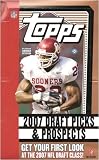 2007 Topps Draft Picks & and Prospects Football Sealed Hobby Box (2 Autographs or Relic Cards Per Box) (1 Rookie Per Pack)