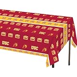 Creative Converting Usc Trojans Plastic Banquet Table Cover