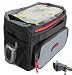 Front Bicycle Handlebar Bag Quick Release with Rain cover Map holder, Max Carry On Weight Limit:12 LB by Biria