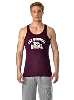 Lonsdale Camiseta Fit Rib Original (Berenjena)