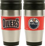 Edmonton Oilers Travel Mug: 15 oz Stainless Steel Travel Tumbler
