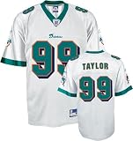 Reebok Miami Dolphins Jason Taylor Replica White Jersey