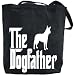 Canvas Tote Bag Black  The Dogfather Australian Cattle Dog  Dog