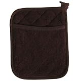 Terry Pocket Mitt - Chocolate