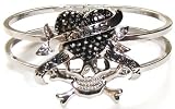 Ed Hardy Inspired Love Kills Slowly Skull W/ Black Crystal Heart Bangle Bracelet Reviewed Ed Hardy Inspired Love Kills Slowly Skull W/ Black Crystal Heart Bangle Bracelet Reviewed