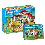PLAYMOBIL® - Moderner Reiterhof 4190 und PLAYMOBIL® Pferde-Waschplatz 4193