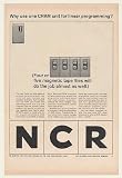 1964 NCR 315 Computer 1 CRAM for Linear Programming Print Ad (46909)