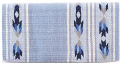 Mayatex Saddle Blanket - Texas Rose - Romantic Blue/Chalk Blue