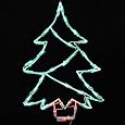 Northlight Seasonal Lighted LED Christmas Tree Window Silhouette Decoration, 18"