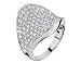 100 Diamonds Pave Cluster Ring 2.13 Carats (ctw) in 14K White Gold