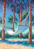 Cool Hammock PREMIUM GRADE Rolled CANVAS Art Print Joe Sambataro 13x17