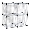 ~:~ SAFCO PRODUCTS ~:~ Wire Cube Shelving System, 15w x 15d x 15h, Black