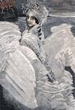 Graduation Gift. Russian Fine Art Print. Vrubel Mikhail, Swan Princess, 1900.