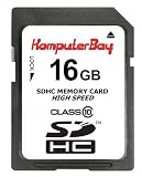 KomputerBay 16GB Class 10 SDHC Ultra High Speed Memory Card - Read 20MB/s Write 15MB/s