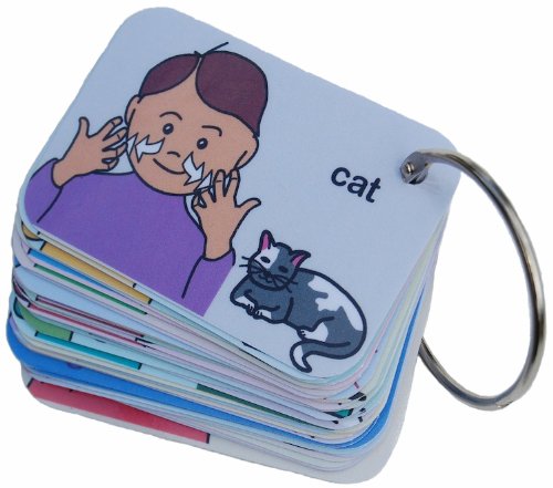 BSL Signs & Symbols First Words Keyring, Sign Language Graphics by Cath Smith (LETs SIGN Series) & PCS Symbols
