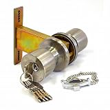 AGENT ディンプルキー取替錠 サムターン脱着式 バックセット100mm/丸座径65mm No.3000-S シルバー