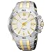 Pulsar Men's PAR147 Kinetic Two-Tone Stainless-Steel Bracelet Two-Tone Case Silver-Tone Dial Transparent Case Back Watch