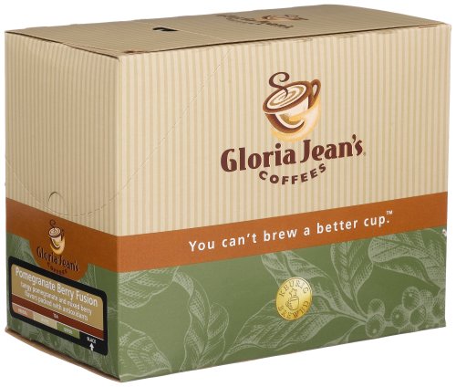 Gloria Jean's Coffees, Tea K-Cup, Pomegranate Berry Fusion Tea, 25-Count , 3.52 Boxes... by Gloria Jean's