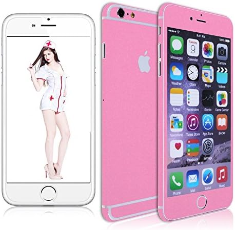 Sanheshun For iphone 6s 6 Plus 5.5" Full Body Decal Skin Sticker Wrap Case Cover + FREE Film (iphone 6 Plus 5.5" Pink)