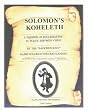Solomon's Koheleth: A Version of Ecclesiastes in Poetic Rhymed Verse