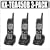 Panasonic KX-TGA450B 4-line 5.8 Ghz FHSS Handset 3 Pack Kit