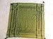 Dk Green Olive Black Embroided Arab Shemagh Head Scarf Neck Wrap Cottton Unisex