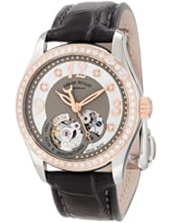 Armand Nicolet Womens 8653D-GN-P953GR8 LL9 Limited Edition Two-Toned Classic Automatic With Diamonds On Bezel Watch