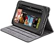 AmazonBasics - Cover in pelle con base inclinabile per Kindle Fire da 7'', colore: Nero