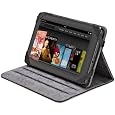 AmazonBasics Leather Folio Cover with Multi-Angle Adjustable Stand for Kindle Fire, Samsung Galaxy Tab 7.0 (Black)